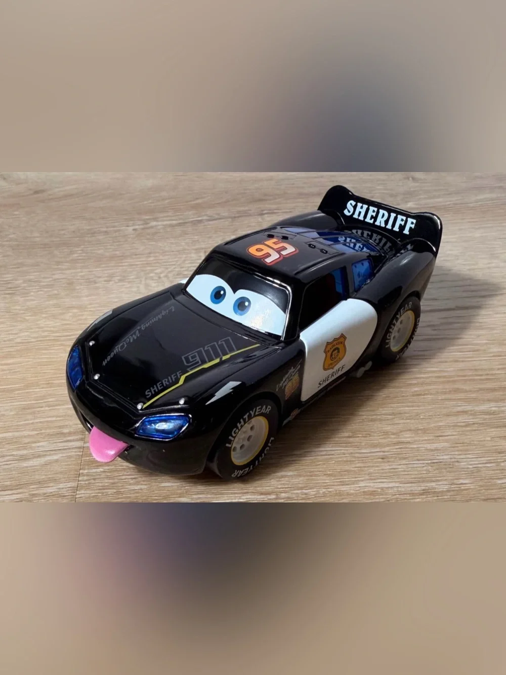 Disney Sheriff Die-Cast Car - Black and White with Gold Badge